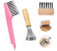Set di 3 spazzole per la pulizia dei capelli, spazzola per capelli, rastrello per rimuovere peli aggrovigliati e polvere da aspirapolvere e spazzole per capelli, spazzola per la pulizia 2 in 1, per
