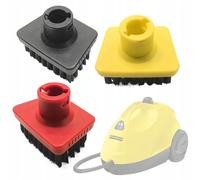 Set di 3 spazzole quadrate per Karcher SC1-SC5 | Setole nere | Punte colorate |