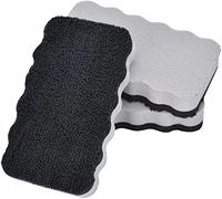 Set di 3 spugne per lavagna bianca, cancellatore magnetico e lavabile a mano, in microfibra, per lavagna magnetica, lavagna magnetica, lavagnetta da scrittura (3 grigio)