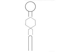 Set di 3 staffe per piante in ferro battuto per sostenere magnificamente le piante rampicanti nel tuo giardino