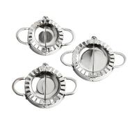Set di 3 stampi multiuso per ravioli, in acciaio inox, per impasti perfetti ed empanadas e ravioli, semplice macchina per tagliare l'impasto