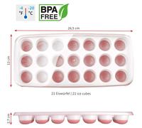 Set Di 3 Stampi Per Ghiaccio Flessibili 2×21