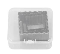 Set di 3 stampi per punzonatura in pelle, fustelle quadrate ondulate, in acciaio legato per lavori di precisione, include dimensioni 30 x 30, 40 x 40, 50 x 50 mm, durevoli e versatili per progetti fai