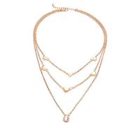 Set di 3 Stelle a più Strati con Collana Collana Lunga da Donna con Pendente a Goccia Color Oro Creativo e utile Convenient And Practical