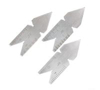 Set di 3 strumenti per misurare accuratamente gli angoli della filettatura della vite