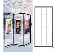 Set di 3 Supporti espositivi Pieghevoli e mobili - Espositore per Poster Regolabile per mostre d'Arte, Matrimoni, Fotografia, Eventi e Feste - 80x180 cm (31,5x70,8 Pollici) Cartellone pubbli
