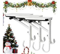Set di 3 supporti per calze della Befana, in metallo, antiscivolo | Supporto per caminetto per mensola da tavolo, supporto per caminetto, ghirlanda natalizia