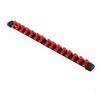 Set di 3 supporti per chiavi a bussola, da parete, con supporti da 360 mm, in acciaio e plastica (1-2 blu)