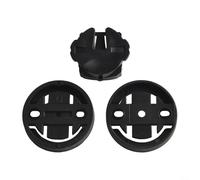 Set di 3 supporti per computer da bicicletta, per Bryton, per Cateye, cronometro, GPS, accessori da ciclismo, in plastica, colore nero