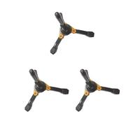 Set di 3 supporti portatili pieghevoli per clarinetto, flauto e oboe, con base gialla