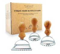 Set di 3 tagliapasta per ravioli con manico in legno timbri per ravioli e