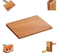 Set di 3 taglieri a libro con supporto, taglieri da cucina in legno che sembrano libri, etichettati per carne e pesce, formaggio e pane, frutta e verdura, set regalo per cucina e cucina