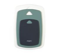 Set di 3 Taglieri in Plastica Progress - Taglieri da Cucina e per Preparazione Alimenti, Piccolo, Medio e Grande, Lavabili in Lavastoviglie, per Carne, Verdure e Pane, Grigio, Verde e Bianco