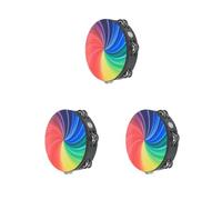 Set di 3 tamburelli radianti da 20,3 cm con sonagli a doppia fila per musica per feste in casa