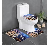 Set di 3 tappeti da bagno Grand Canyon, antiscivolo, assorbenti, spessi e comodi per casa, spa e hotel