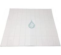 Set di 3 tappetini antigelo universali - Made in Italy - 510 x 460 mm - ritardo formazione di gelo, lavabile e tagliabile, per freezer e congelatore