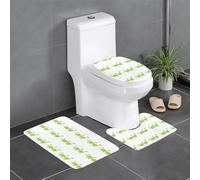 Set di 3 tappetini antiscivolo con dinosauri WHJSHOP su una gita primaverile stampa a forma di U, strettamente attaccato, assorbente e durevole, spesso e confortevole