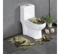 Set di 3 tappetini antiscivolo con scimmia YYHWHJDE seduta su un albero, a forma di U, strettamente attaccato, assorbente e durevole, spesso e confortevole