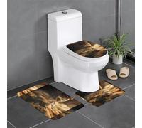 Set di 3 tappetini antiscivolo HYTTER The Hourglass Sands of time stampato a forma di U, strettamente attaccato, assorbente e durevole, spesso e confortevole