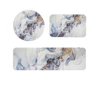Set di 3 tappetini assorbenti in terra di diatomee per lavello ad | Assorbe rapidamente l'acqua per mantenere le superfici asciutte, con una base antiscivolo e un moderno design a inchiostro.