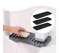 Set di 3 Tappetini in Silicone per Asciugare I Piatti, Scolapiatti, Salvaspazio,
