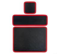 Set di 3 tappetini magnetici per attrezzi, organizer e vassoio, accessori per riparazione auto e officina, set da 3 pezzi con design rosso e nero, realizzato con materiali di alta qualità (3 pezzi)