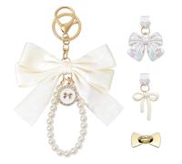 Set di 3 tappi antipolvere con catenella per Kindle, include un grazioso decoro a fiocco con gancio e 2 tappi antipolvere Type-C. Accessori decorativi e protettivi,come regalo per, Charm Catene