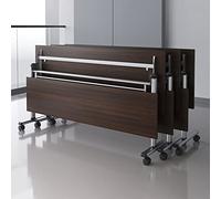 Set di 3 tavoli da riunione pieghevoli con ruote con serratura e modestia, per sale conferenze, sale di allenamento, centri multimediali, aule (180 x 50 x 75 cm)