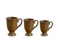 Set di 3 tazze da caffè antiche in miniatura per 1/6 1/12 accessori per la casa delle bambole con dettagli intricati per la decorazione della scena Set di tazze da caffè in miniatura