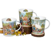 Set Di 3 Tazze Dunoon Lomond Woodland Tales Animali Del Bosco Per 320ML Formano