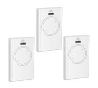 Set di 3 telecomandi - compatibili con FAAC XT2 868 SLH (868 MHz, 2 canali) - Ricambio per motore cancello e porta del garage - Colore bianco