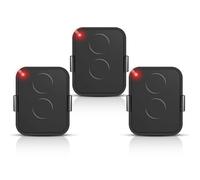 Set di 3 telecomandi compatibili con Nice Era ONE2/ON2E/ON4E/ON1E, 433,92 MHz telecomando porta del garage, Rolling Code,2 canali(Nero)