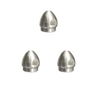Set di 3 ugelli per la pulizia da 1/2 ", per tubo di scarico portatile, per bagno, patio, officina