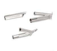 Set di 3 ugelli per saldatura ad aria calda a Y per PVC, vinile, polietilene e polipropilene, punta da 5 mm, struttura in metallo, finitura argento
