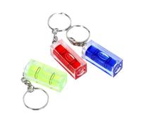 Set di 3 unità Mini livella portachiavi, 4 cm x 1,5 cm x 1,5 cm, 3 colori, livella a bolla di precisione