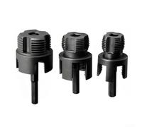 Set di 3 utensili per filettare tubi, progettati per applicazioni di filettatura interna ed esterna, dimensioni 1/2, 3/4, 1 pollice, trapano elettrico