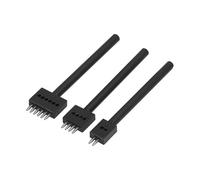 Set di 3 Utensili per Punzonatura utensili taglio battitura altri utensili battitura in Pelle 2/4/6 Punte in Acciaio Al Carbonio per Fori Circolari con Taglio Circolare (Teeth 4mm)