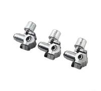 Set di 3 valvole di linea perforanti per frigoriferi, adatto per tubi da 1/4, 5/16, 3/8 di pollice per una facile installazione