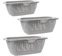 Set di 3 vasche per la biancheria: 3 manici, 20 litri, cesto portabiancheria 60 x 24 x 40 cm, perfezione nel dettaglio!