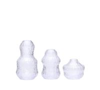 Set di 3 Vasi Hübsch Fuyu Trasparente