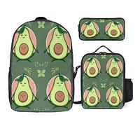Set di 3 zaini con api per bambini, per ragazzi e adolescenti, con portapranzo termico, Tt-20, Taglia unica, Zaini Daypack