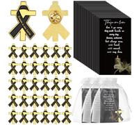 Set di 30 bomboniere funebri per ospiti, spille commemorative, nastri, spille, sacchetti in organza, etichette di ringraziamento per religiosi, cristiani, lutto, festa della memoria, celebrazioni