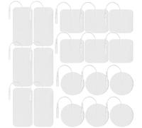 Set di 30 elettrodi TENS, elettrodi da 5 x 10 mm, elettrodi riutilizzabili, per alleviare muscoli, increspature e dolori articolari