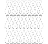 Set di 30 ganci da soffitto per barra a T, per appendere poster, cartelli, striscioni, luci, adatte per ufficio, aula, negozio, supermercato (piccolo argento)