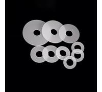 Set di 30 guarnizioni piatte in silicone bianco - Guarnizioni resistenti alle alte temperature for M4, M5, M6 - Spessore 1/1,5/2 mm(5x12x2)