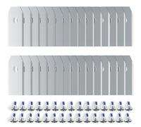Set di 30 lame di ricambio, compatibili con Navimow I105e e Navimow I108e,include 30 viti con puntini,Lame di ricambio in acciaio inossidabile, accessorio per robot rasaerba(argento)