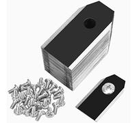 Set di 30 lame di ricambio universali per robot tosaerba, lame di ricambio + 30 viti per tutti i robot tosaerba Husqvarna Automower Gardena (3 g - 0,75 mm), colore nero