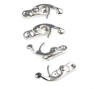 Set di 30 lucchetti in bronzo anticato, per mini scatole di gioielli e soluzioni decorative in legno (argento)