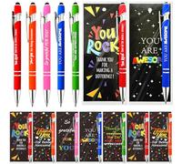 Set di 30 penne per regali di apprezzamento del team dei dipendenti, regali di ringraziamento per il personale sfuso, con segnalibri, collaboratori sociali, bomboniere, articoli per penne a sfera con