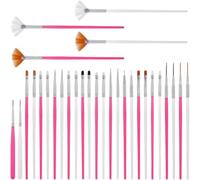 Set di 30 pennelli per torte, setole in nylon, per pennelli per torte in | Assortimento da 30 pezzi, per una quantità ideale di scorta e sostituisce gli strumenti persi, perfetti per le feste